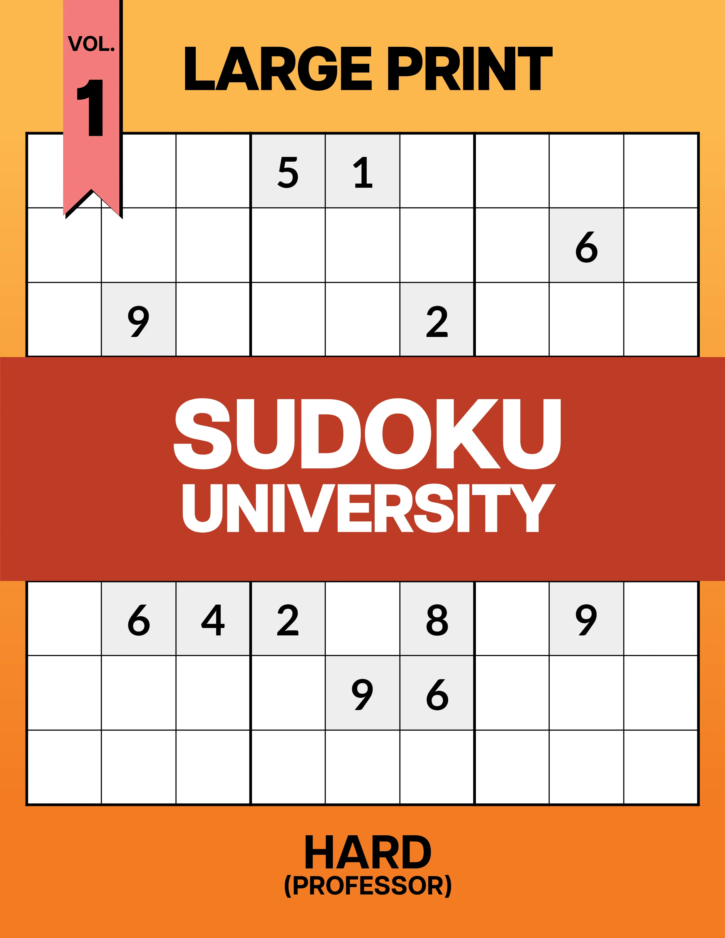 Large Print Sudoku University: Professor Vol. 1