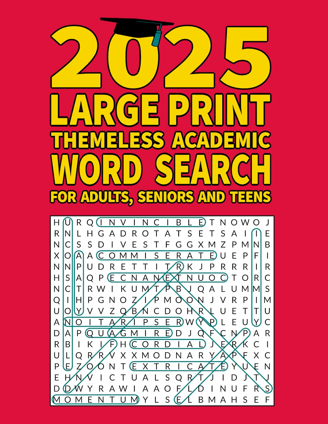 2025 Large Print Themeless Academic Word Search
