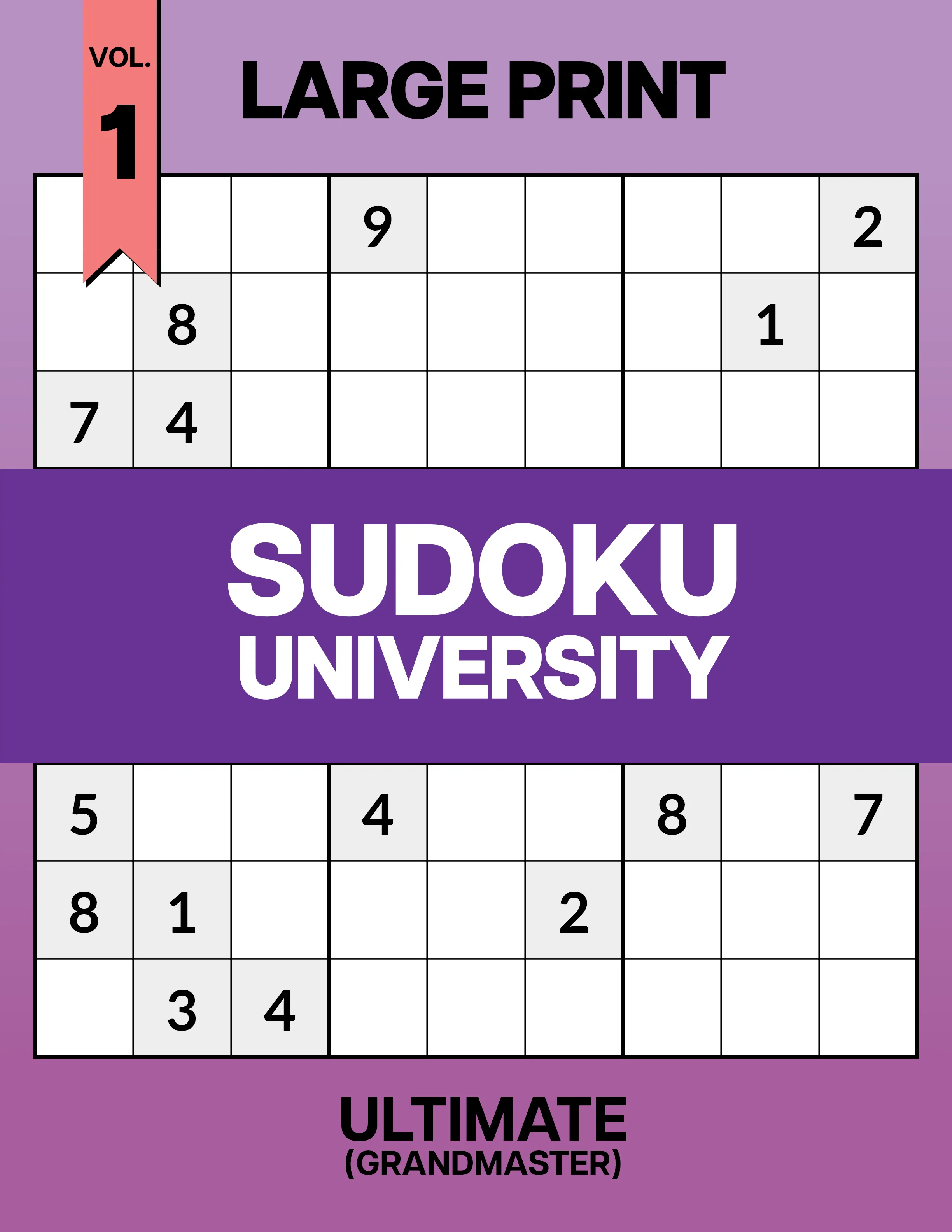 Large Print Sudoku University: Grandmaster Vol. 1
