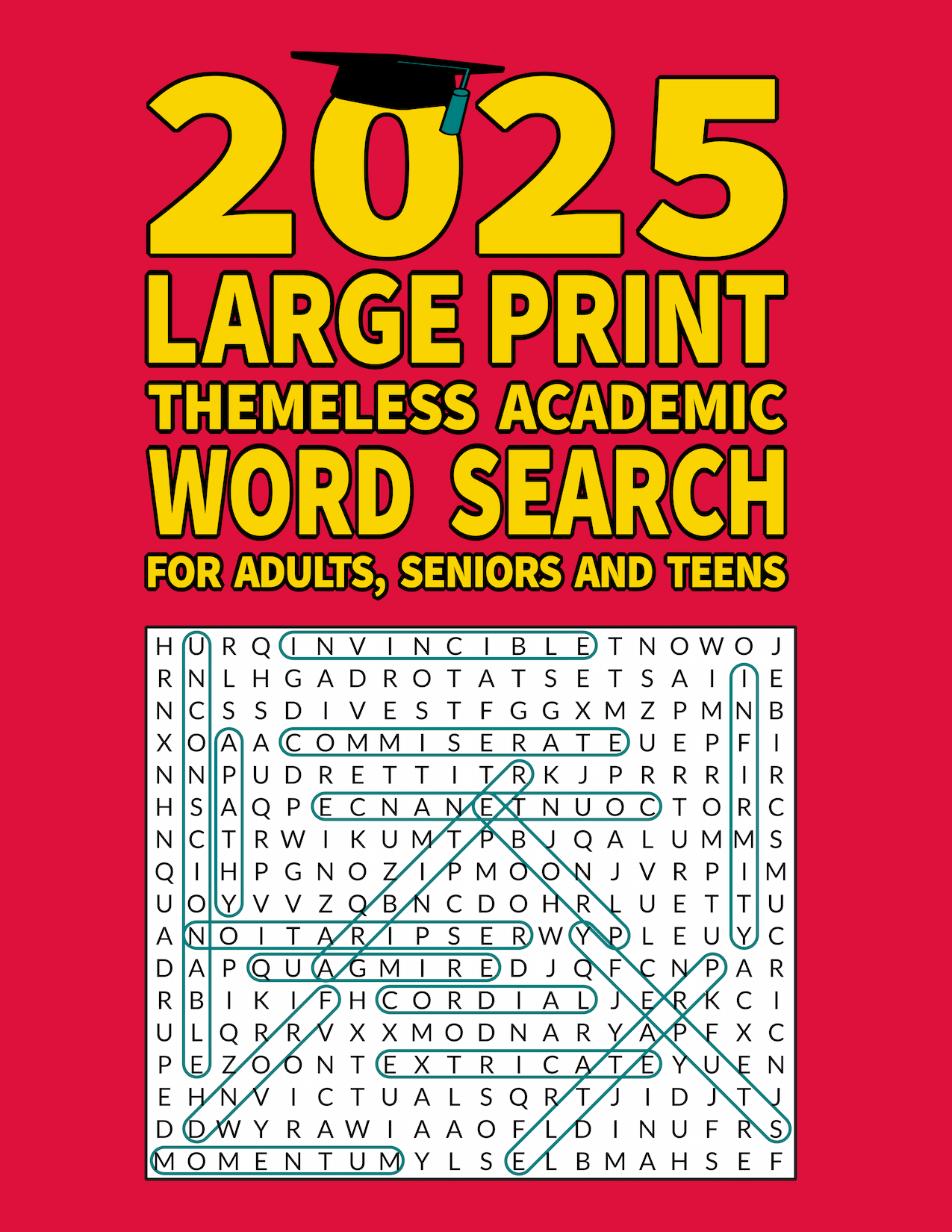 2025 Large Print Themeless Academic Word Search